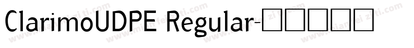 ClarimoUDPE Regular字体转换